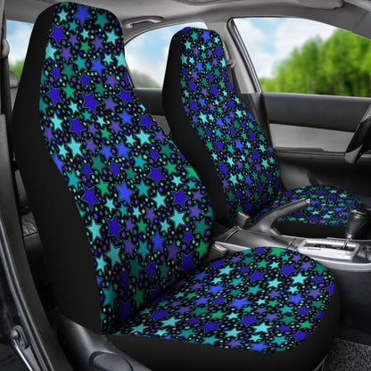 Blue Stars Car Seat Covers