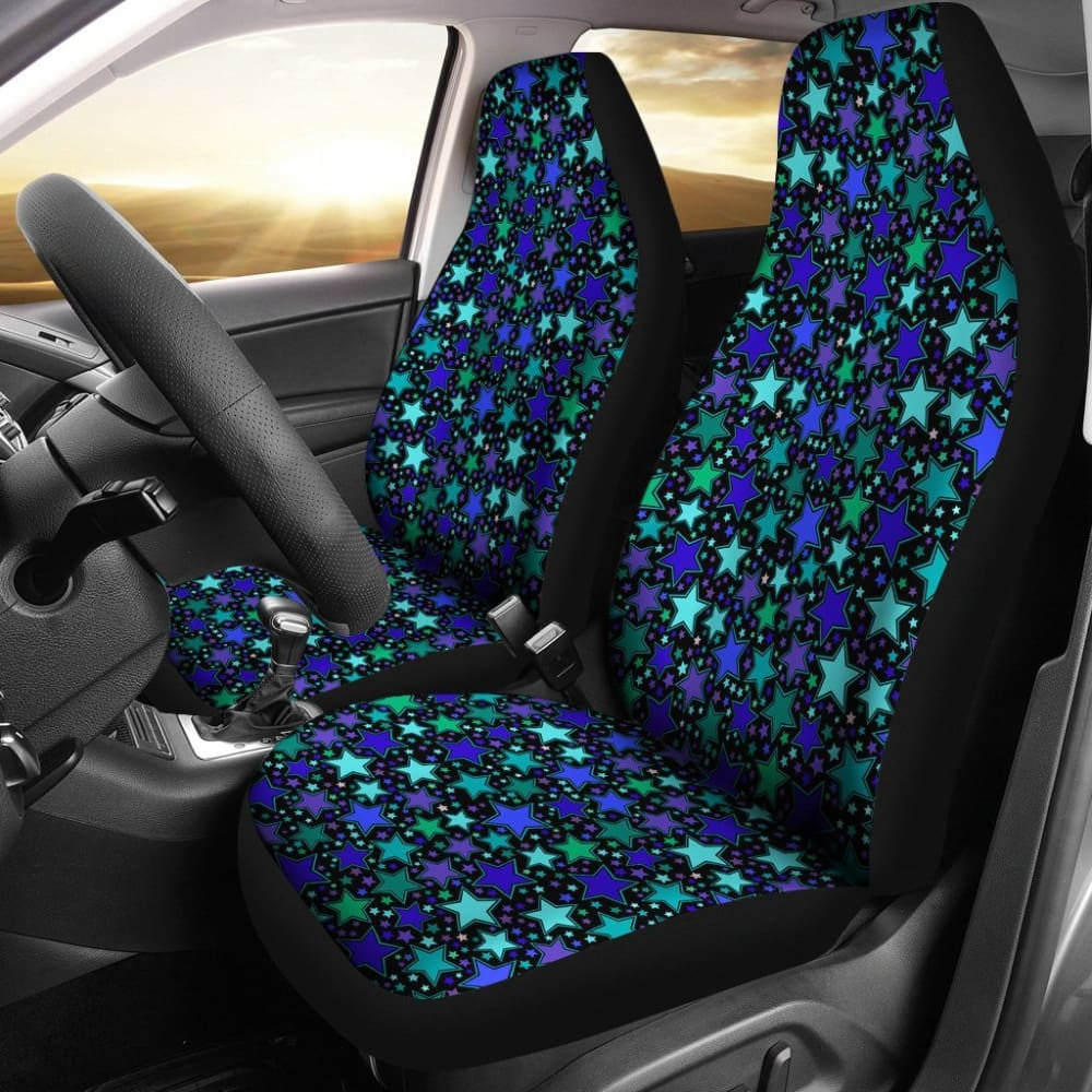 Blue Stars Car Seat Covers