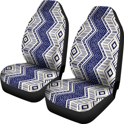 Colorful Aztec Blue And White Design