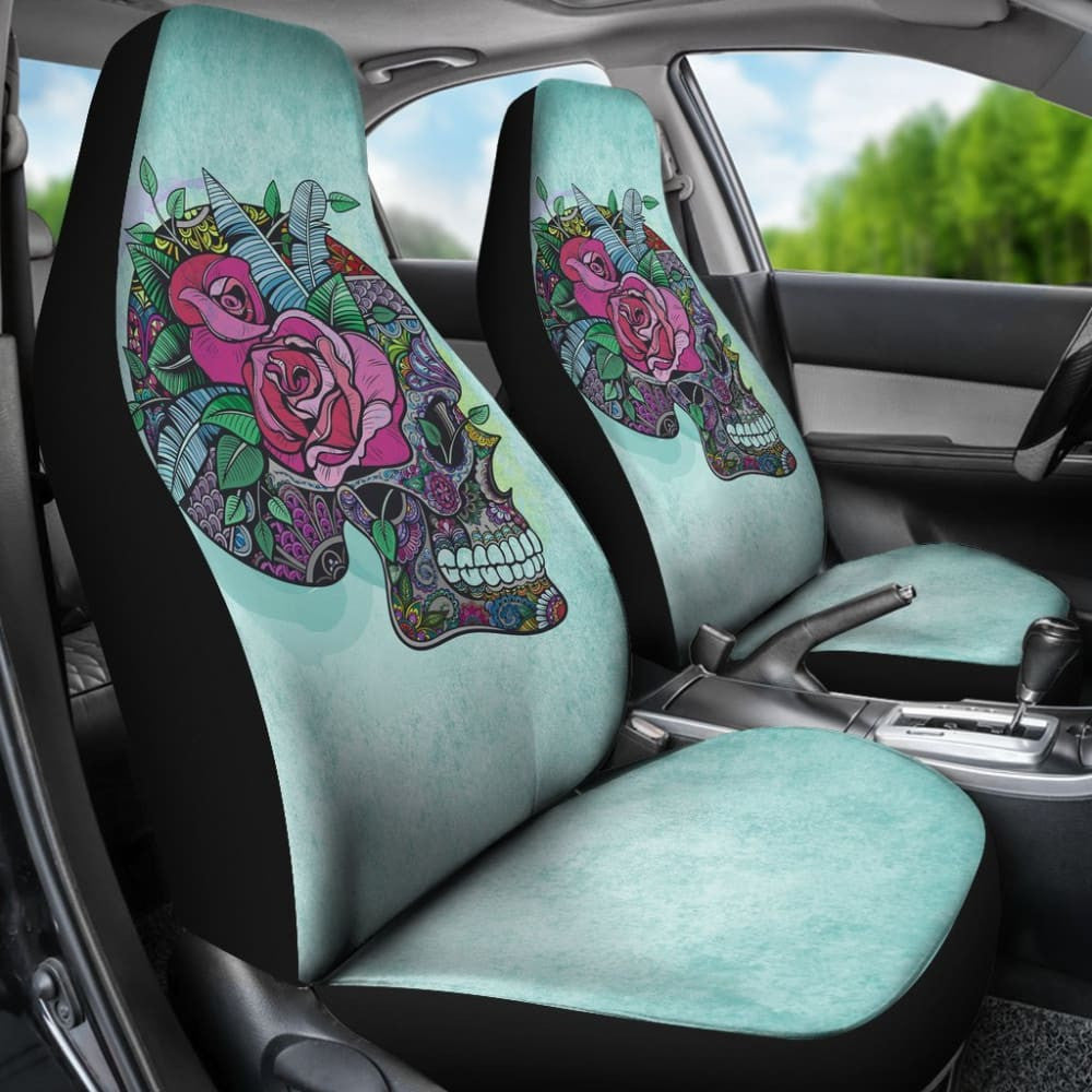 Sugar Skull Car Seat Cover