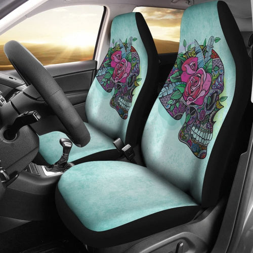 Sugar Skull Car Seat Cover