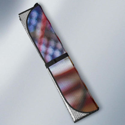 Golden Retriever Usa Flag  Hd Car Sun Shade