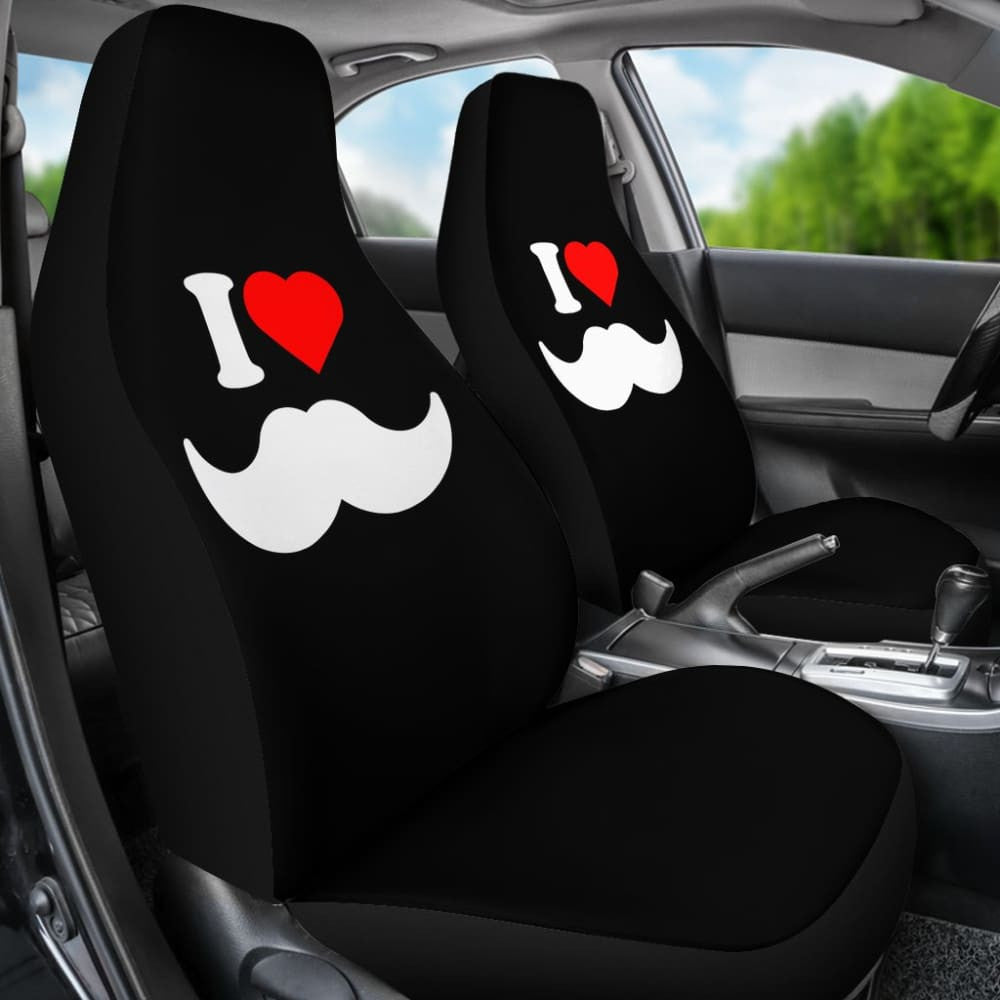 Mustache Beard Amazing Gift Idea Car Seat Covers