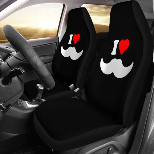 Mustache Beard Amazing Gift Idea Car Seat Covers