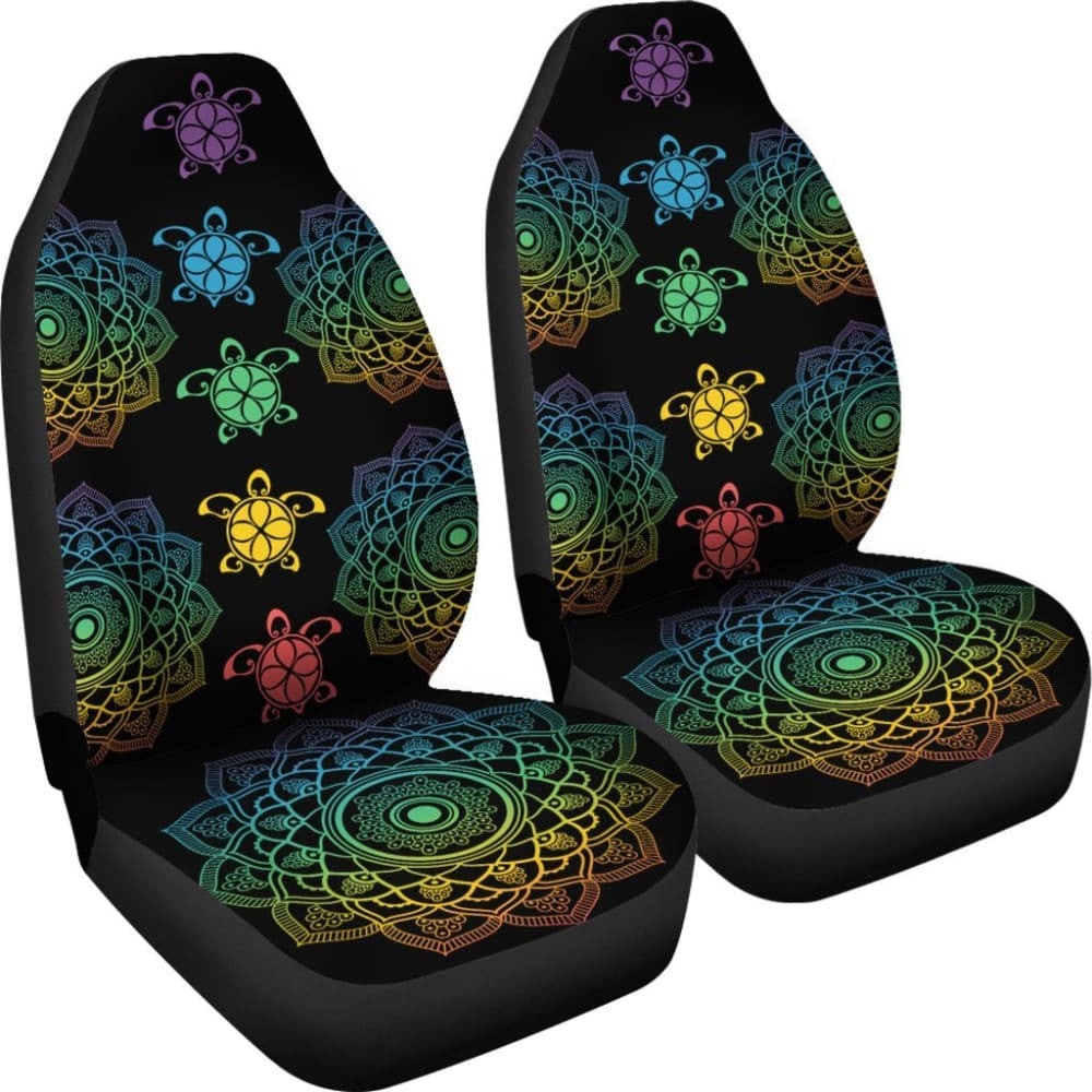 Sea Turtle Trip Colorful - Car Seat Covers