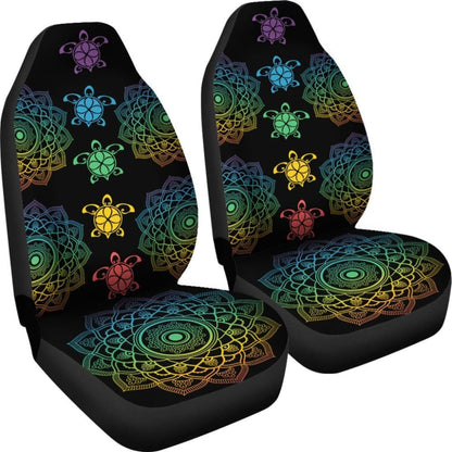 Sea Turtle Trip Colorful - Car Seat Covers