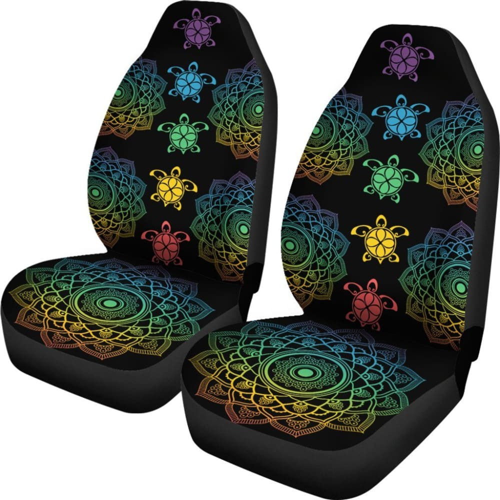 Sea Turtle Trip Colorful - Car Seat Covers