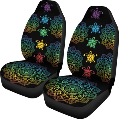 Sea Turtle Trip Colorful - Car Seat Covers
