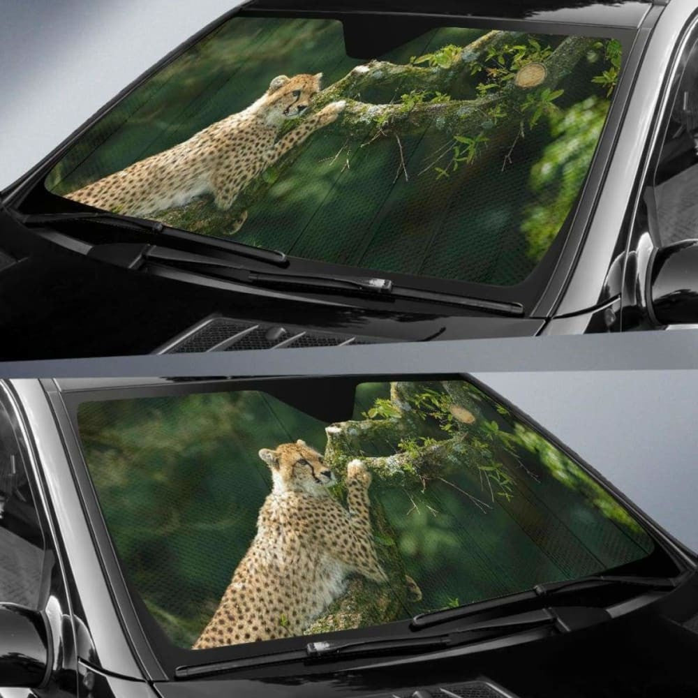 Cheetah Hd Car Sun Shade