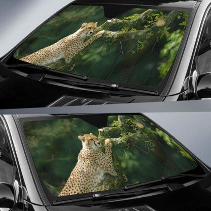 Cheetah Hd Car Sun Shade