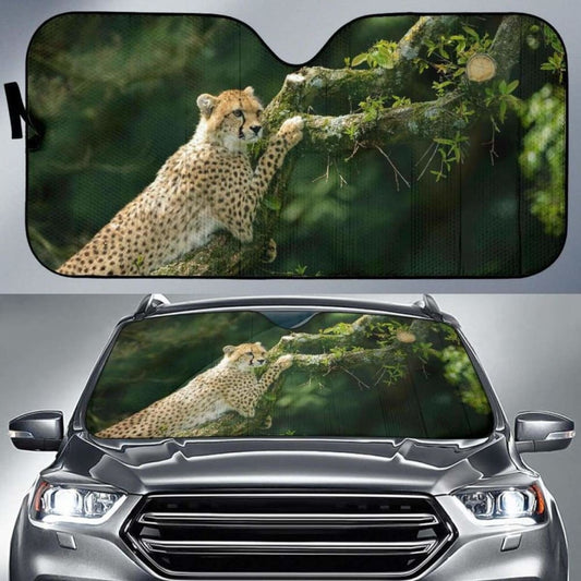 Cheetah Hd Car Sun Shade