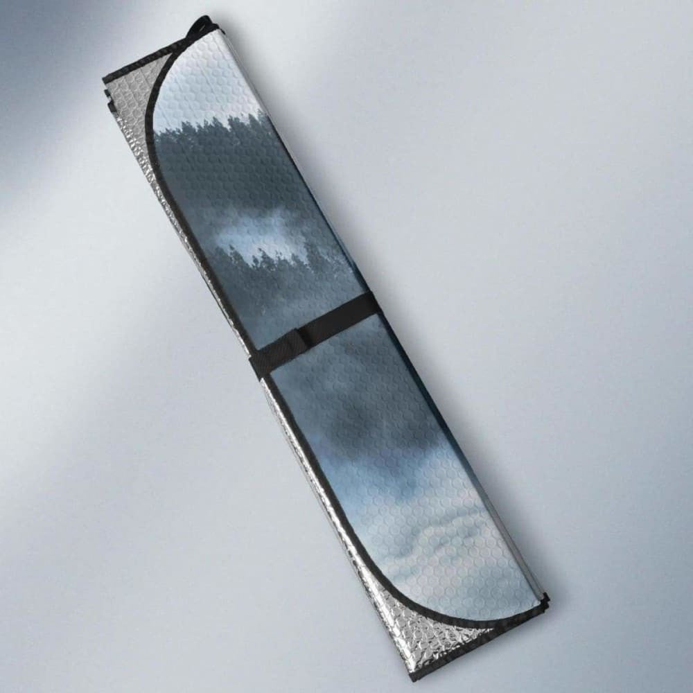 Arctic Wolf White Wolf Winter MountainsK Car Sun Shade