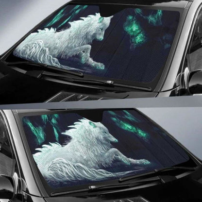 White Wolf Arctic Car Sun Shades