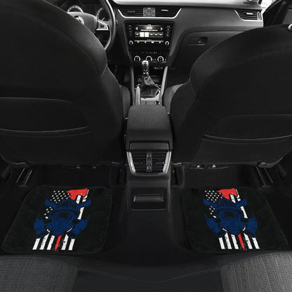 Firefighter Fire and Rescue, Courage, Honor Thin Red Line Car Floor Mats