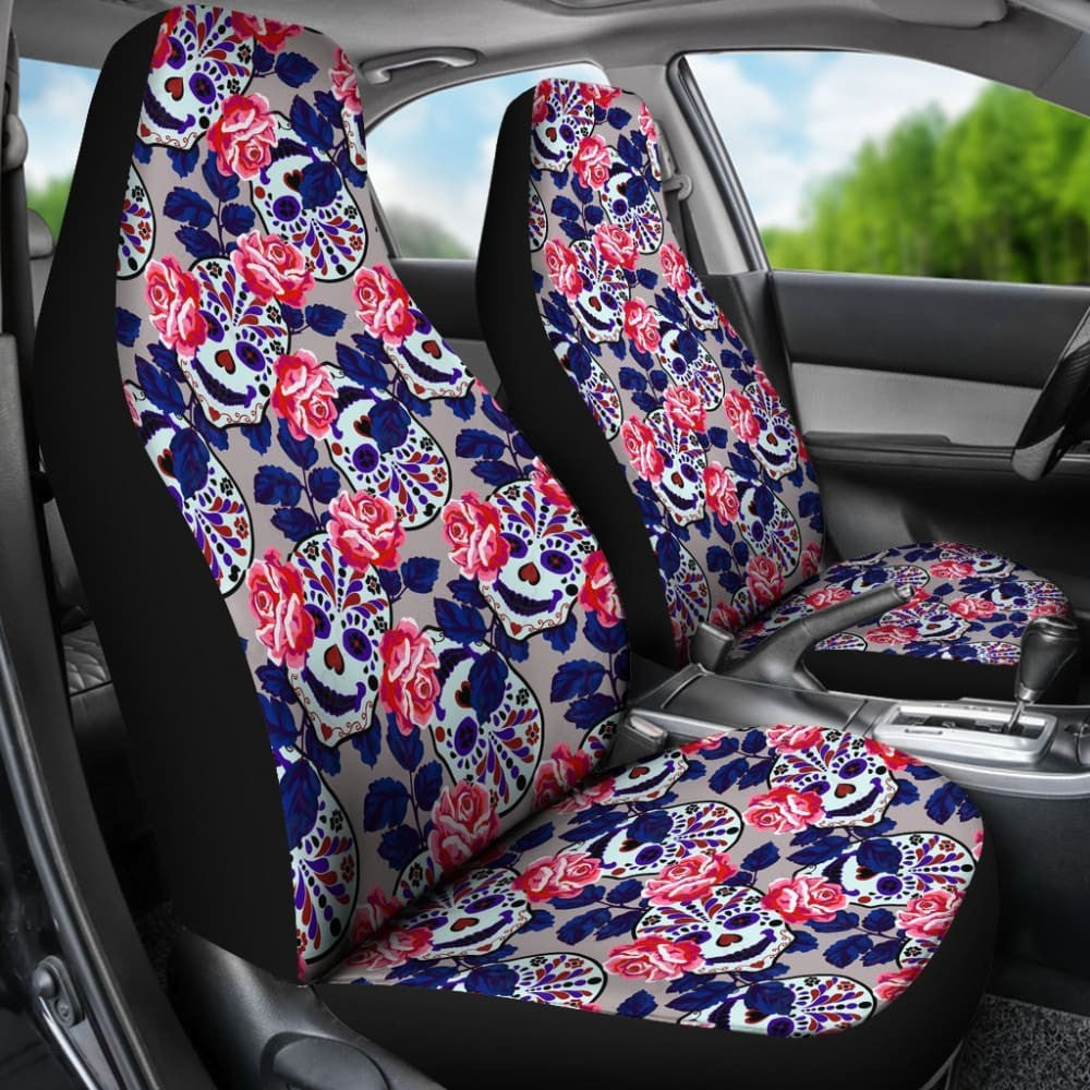 SetPcs Sugar Skull Car Seat Covers