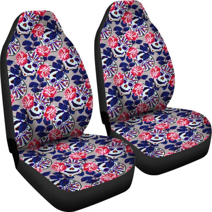 SetPcs Sugar Skull Car Seat Covers