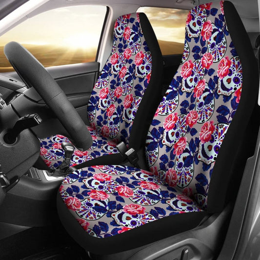 SetPcs Sugar Skull Car Seat Covers
