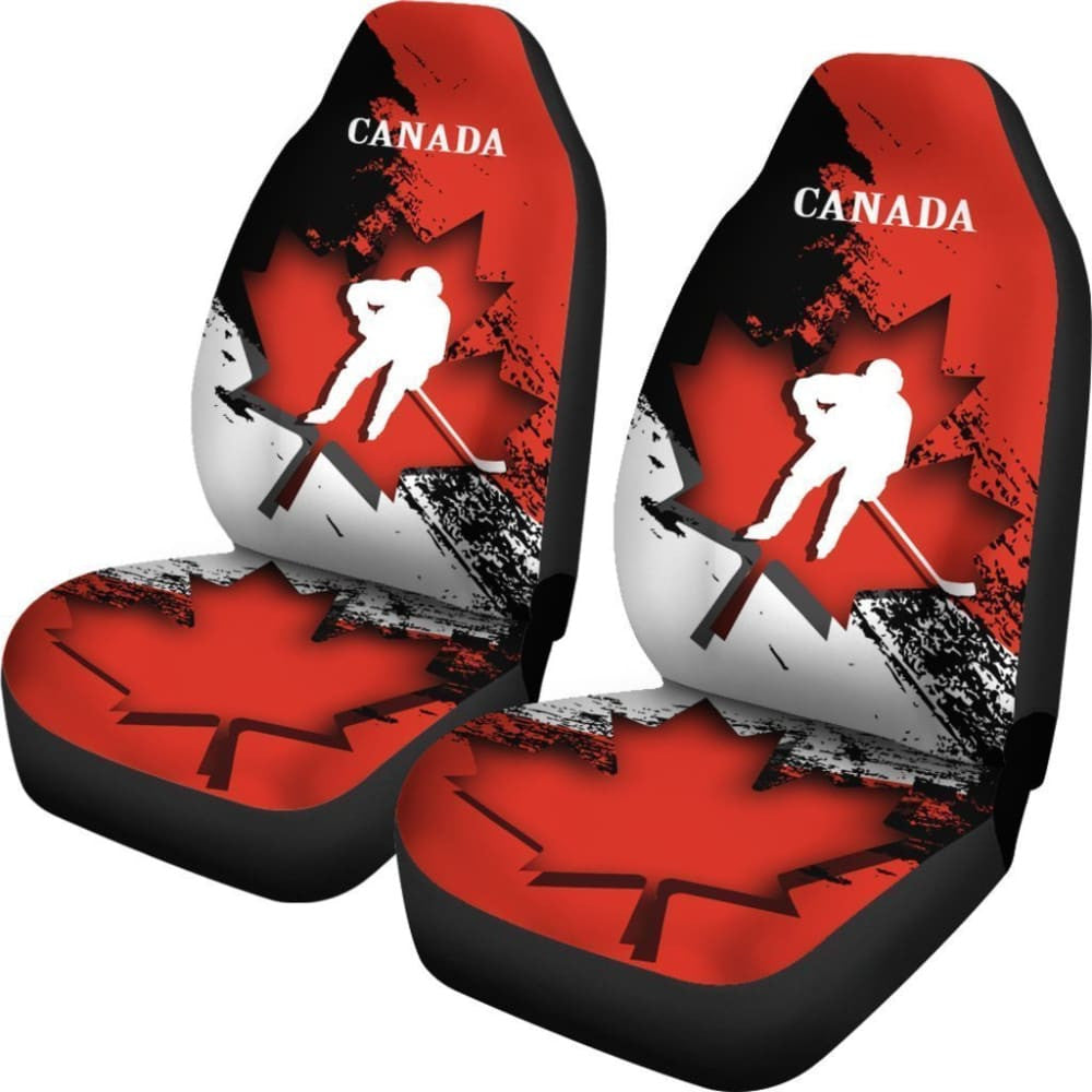 Canada Car Seat Cover - Maple Leaf Hockey
