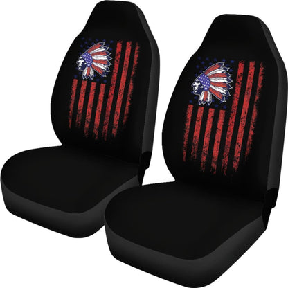 Amazing Native American Flag Car Seat Covers