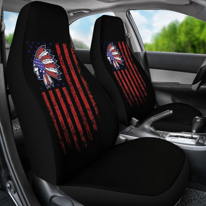 Amazing Native American Flag Car Seat Covers
