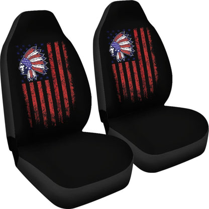 Amazing Native American Flag Car Seat Covers