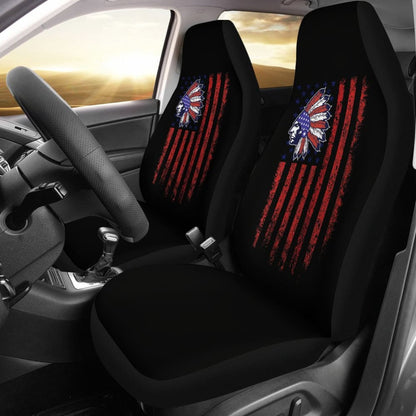 Amazing Native American Flag Car Seat Covers