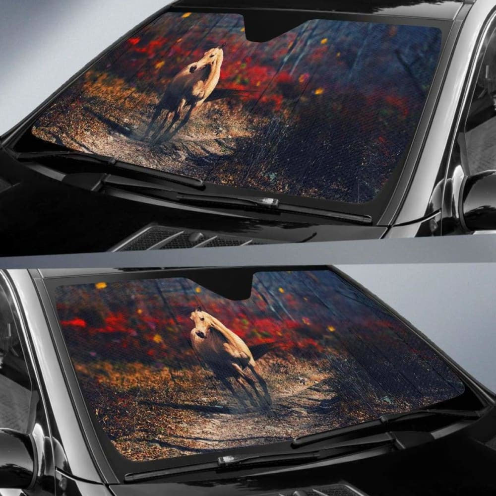 Horse Hd Car Sun Shade