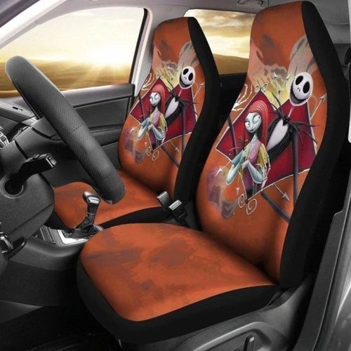 Jack & Sally Nightmare Before Christmas Car Seat Covers