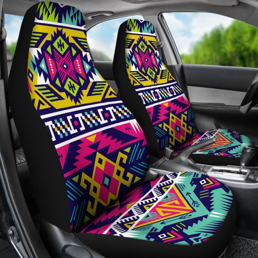 Colorful Aztec Car Seat Covers