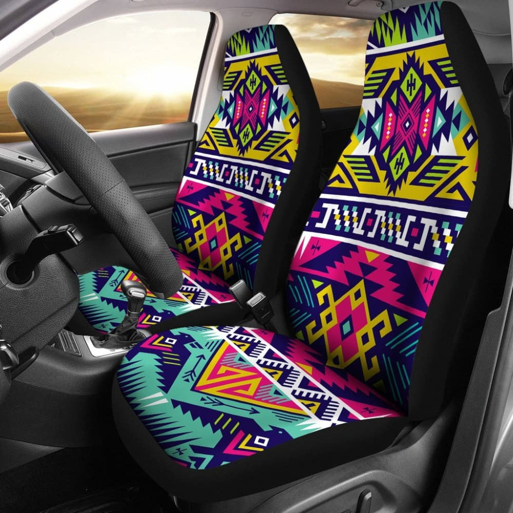 Colorful Aztec Car Seat Covers