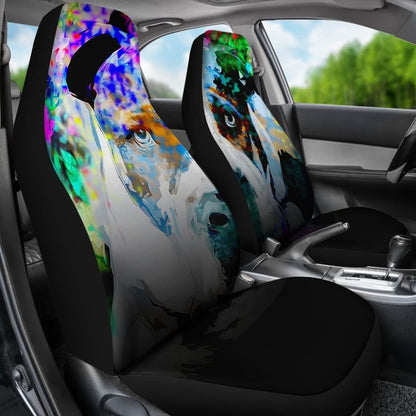 Abstract Pit Car Seat Covers