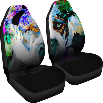 Abstract Pit Car Seat Covers