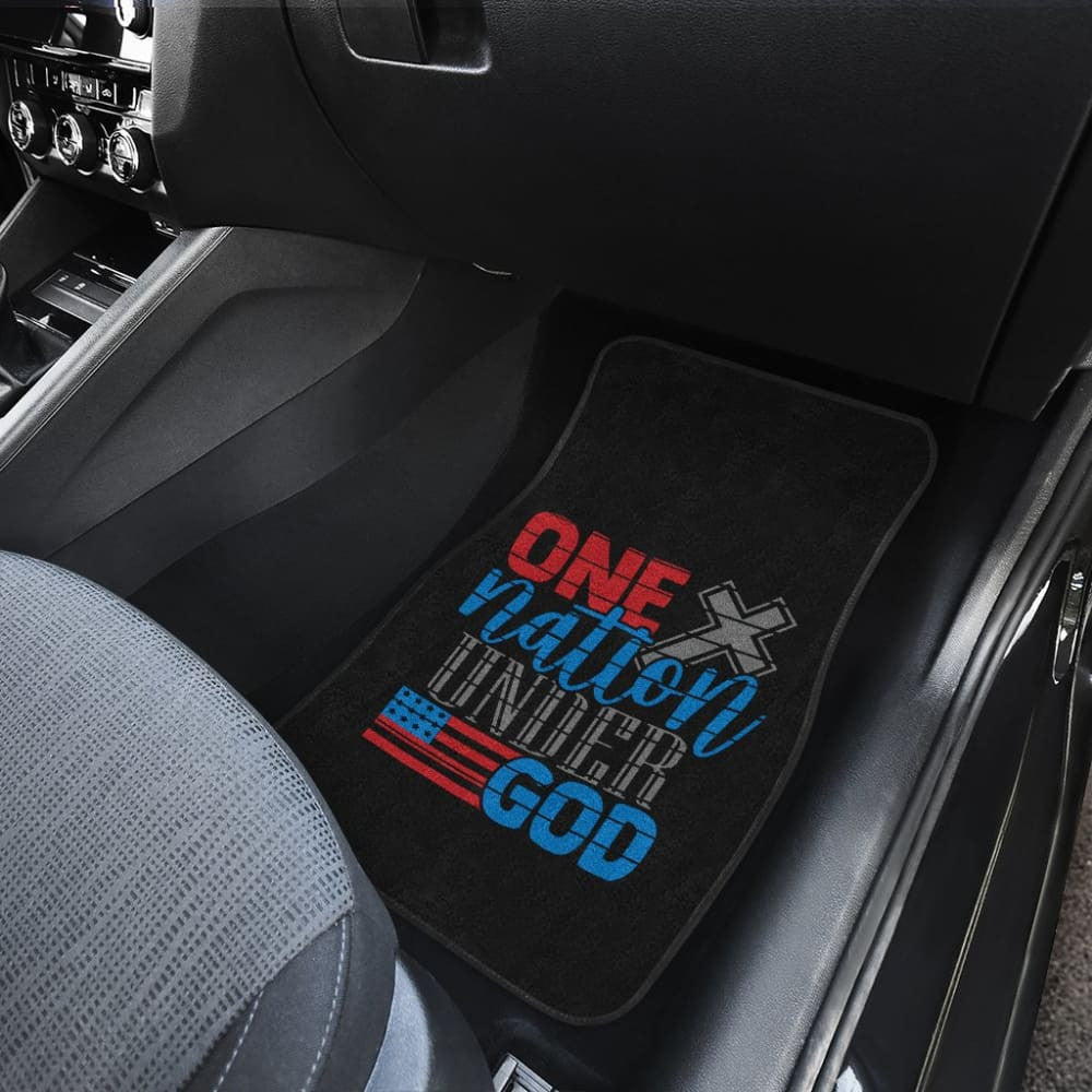 Simple Great One Nation Under God American Flag Car Floor Mats