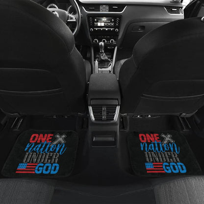 Simple Great One Nation Under God American Flag Car Floor Mats