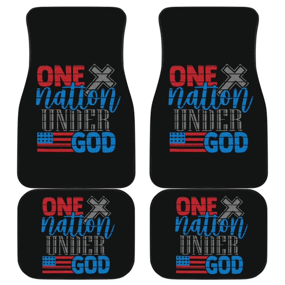 Simple Great One Nation Under God American Flag Car Floor Mats