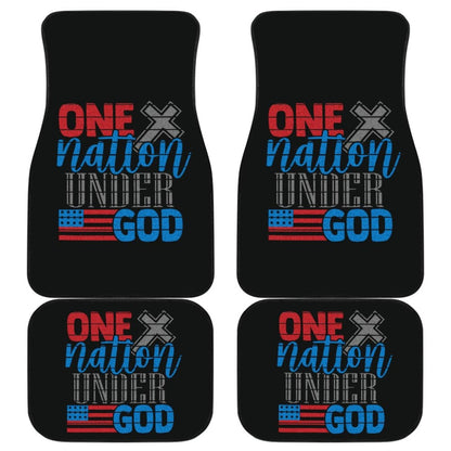 Simple Great One Nation Under God American Flag Car Floor Mats