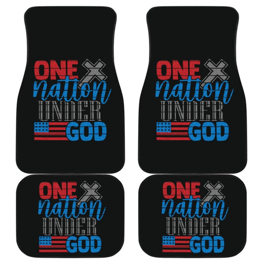 Simple Great One Nation Under God American Flag Car Floor Mats