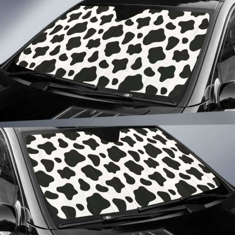 Cow Skin Pattern Car Auto Sun Shades