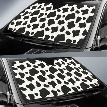 Cow Skin Pattern Car Auto Sun Shades