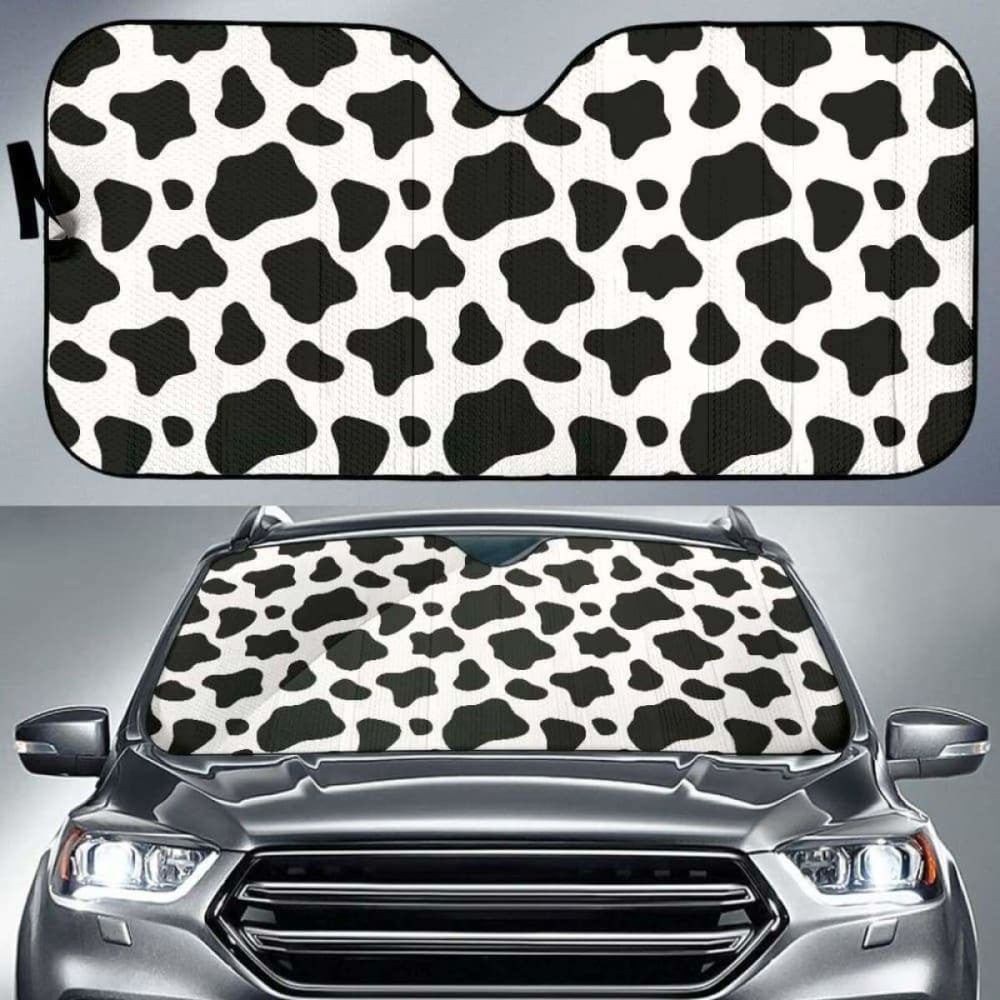 Cow Skin Pattern Car Auto Sun Shades