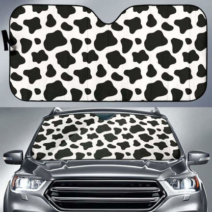 Cow Skin Pattern Car Auto Sun Shades