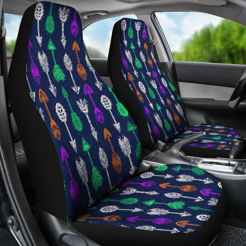 Tribal Aztec Arrows Blue Car Seat Cover