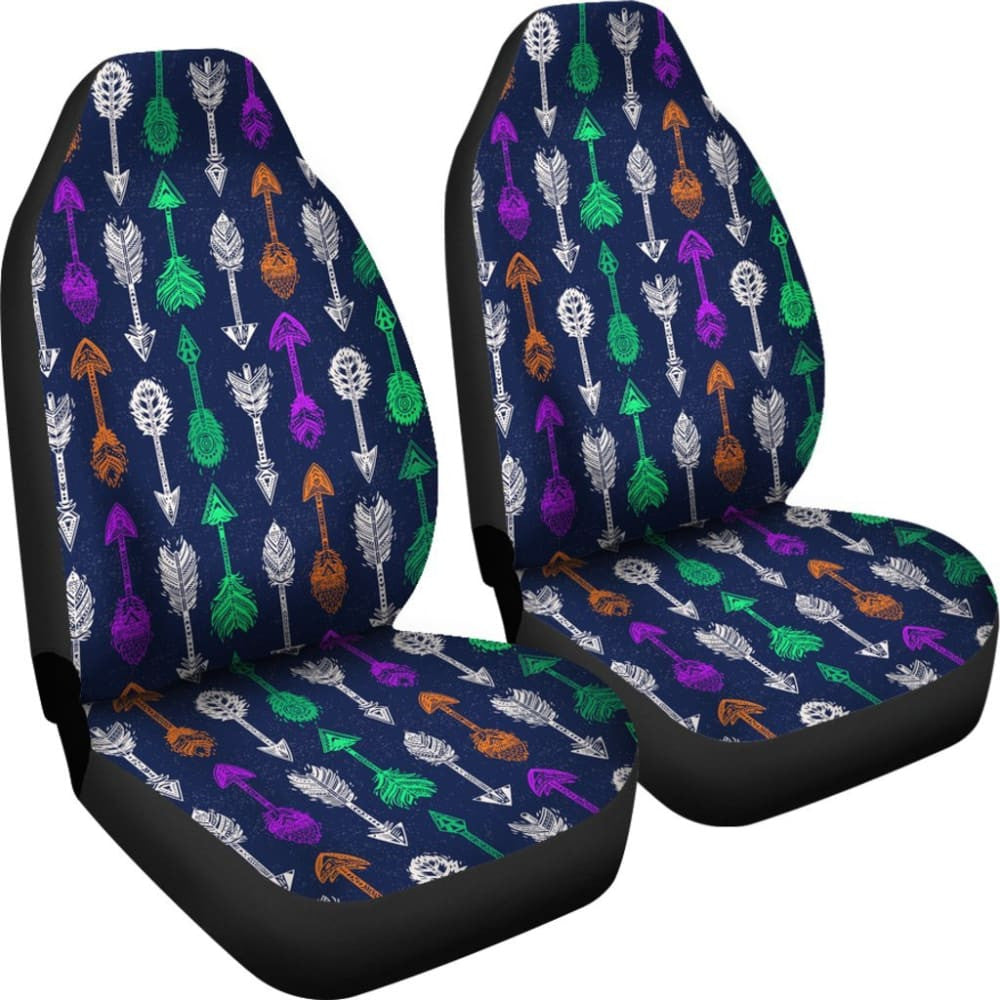 Tribal Aztec Arrows Blue Car Seat Cover