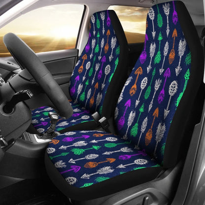 Tribal Aztec Arrows Blue Car Seat Cover