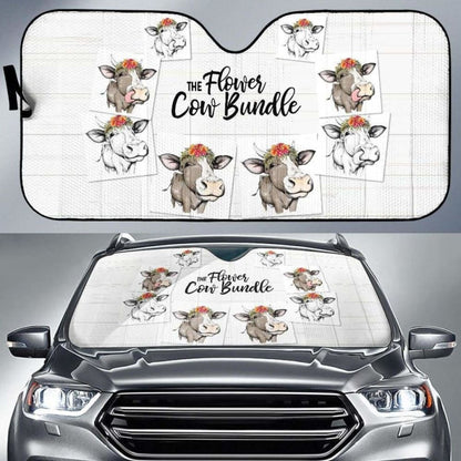Auto Sun Shades  - Cow