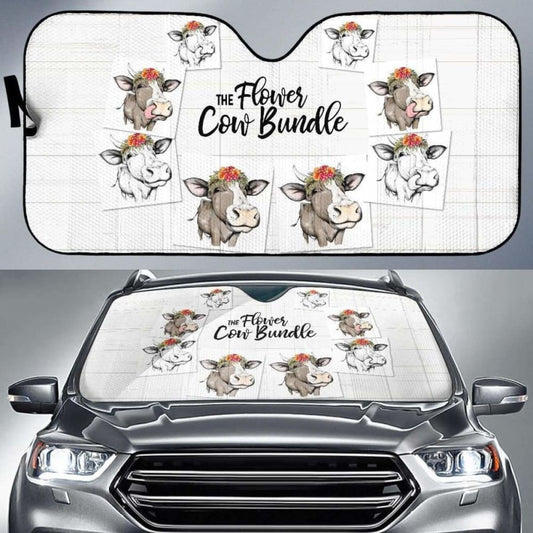 Auto Sun Shades  - Cow