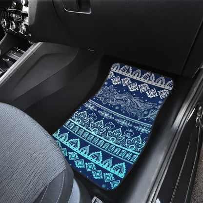 Blue Boho Car Floor Mats