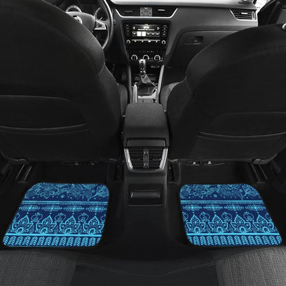 Blue Boho Car Floor Mats