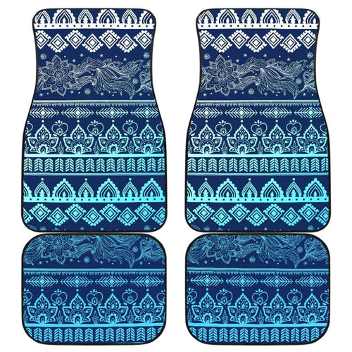 Blue Boho Car Floor Mats