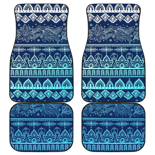 Blue Boho Car Floor Mats